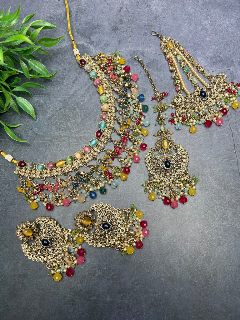 Multi Colour Bridal Set
