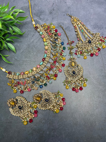 Image of Multi Colour Bridal Set