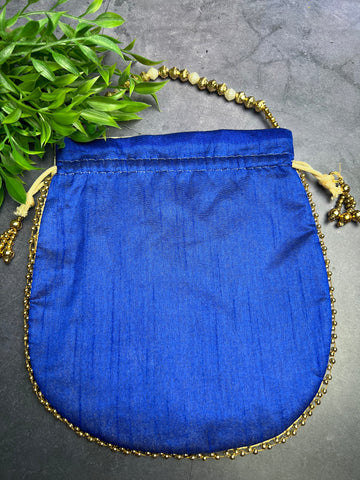 Image of Royal Blue Potli Bag