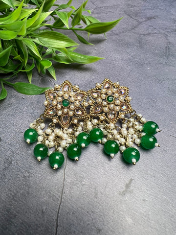 Image of Polki Star Studs- Various Colours