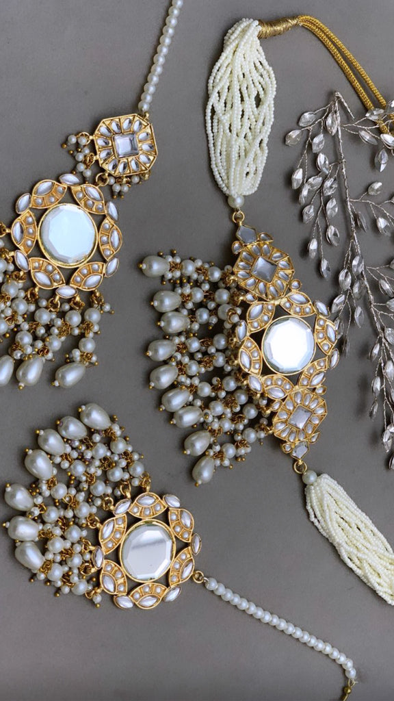 Mirror Kundan Set