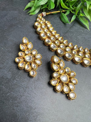 3 Line Kundan Choker Set