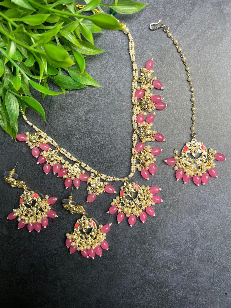 Lightweight Kundan Necklace Set