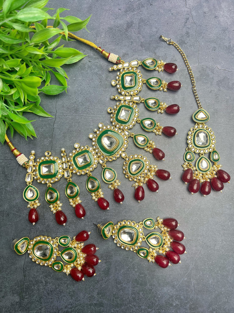 Kundan Choker Set - 2 Colours