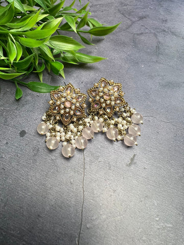 Image of Polki Star Studs- Various Colours