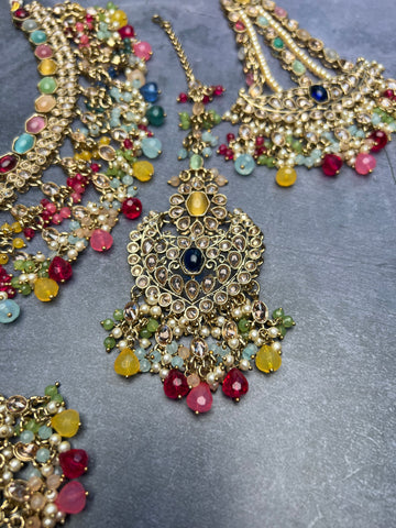 Image of Multi Colour Bridal Set