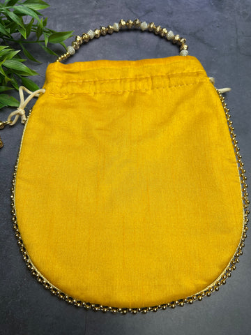 Image of Yellow Potli Bag