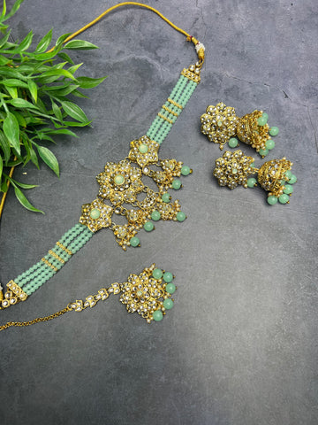 Image of Mint Choker Set