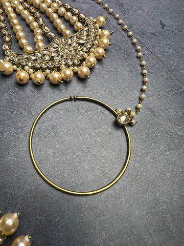 Image of Champagne Gold Bridal Choker Set