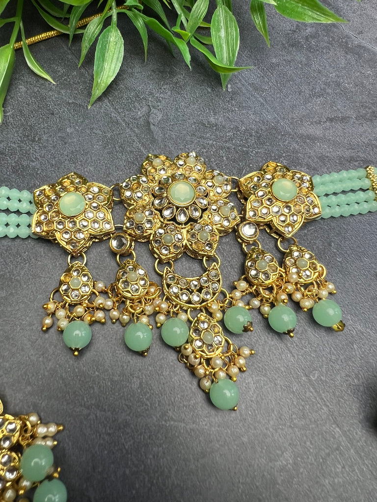 Mint Choker Set