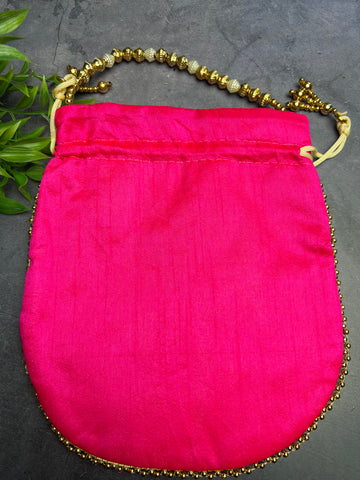 Image of Hot Pink Potli Bag
