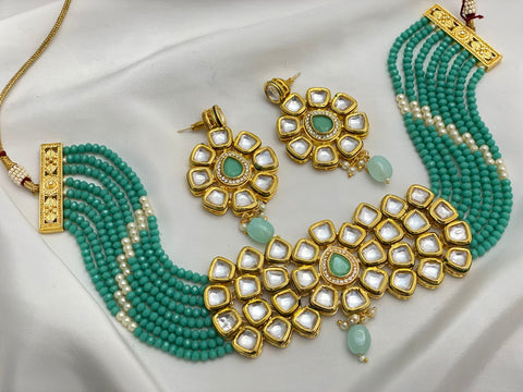 Image of Kundan Collar Choker Set
