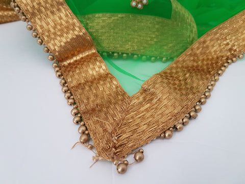 Image of Green Net Dupatta - Clearance