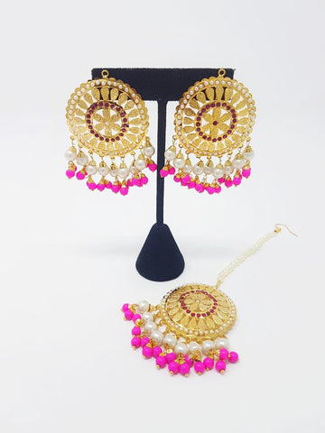 Image of Hot Pink Jadau Set