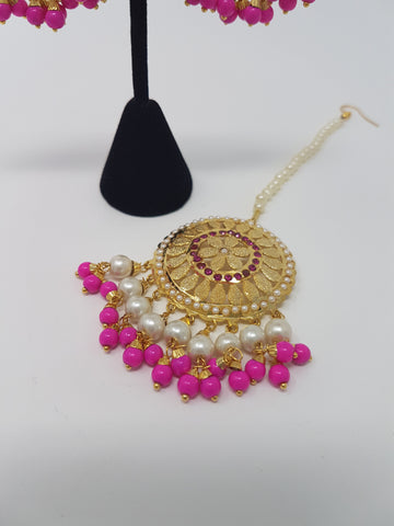 Image of Hot Pink Jadau Set