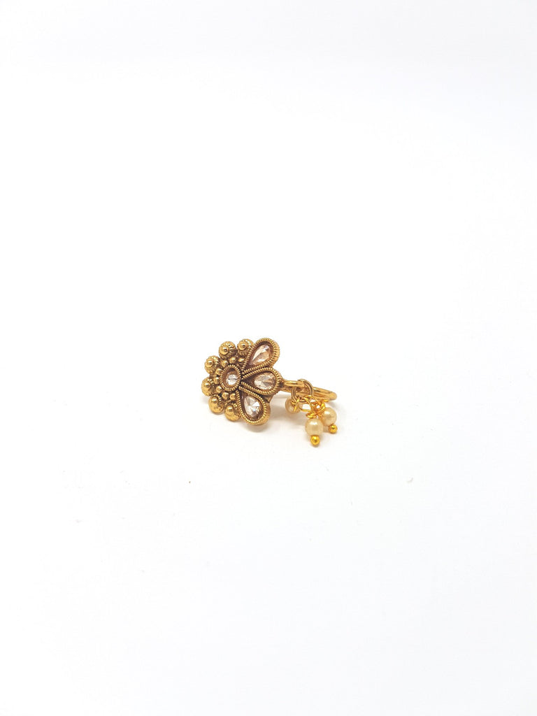Polki Clip on Nose Ring