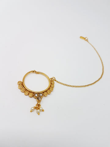 Image of Polki Stone Clip-on Nath