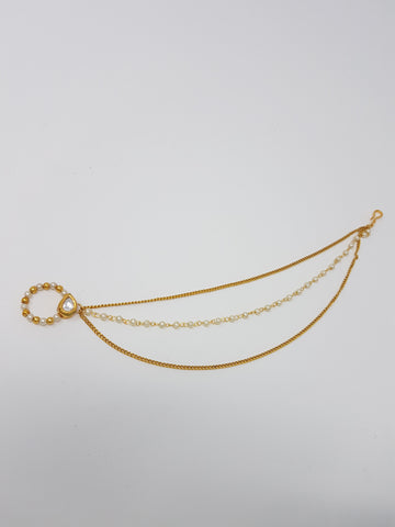 Image of Small 3 Layered Pearl Clip-on Nath