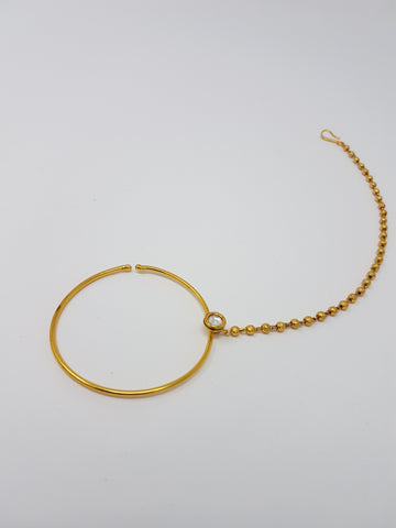 Image of Simple Large Pearl Chained Nath