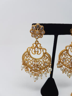Ace Polki Earring Tikka Set