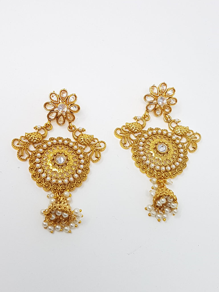 Polki Morni Earrings