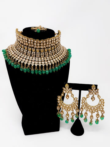 Image of Emerald Green Bridal Set