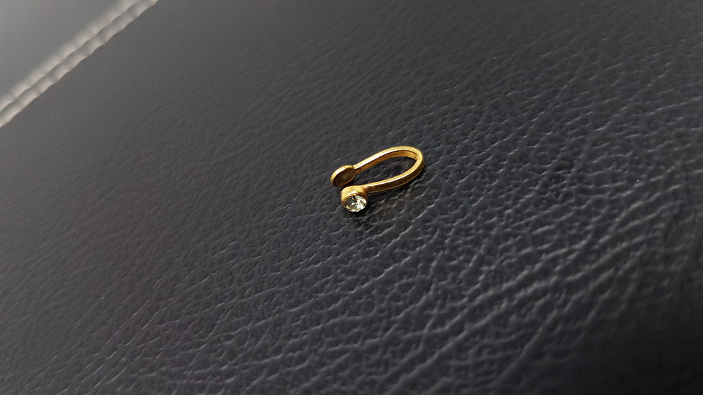 Bronze Clip on Nose ring