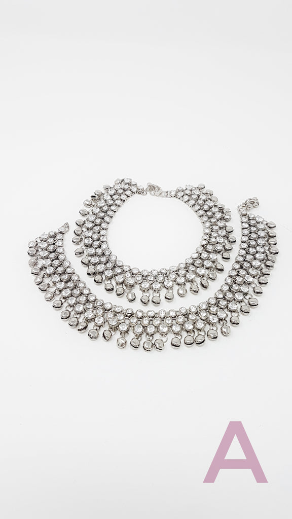Silver Ghungroo Anklets