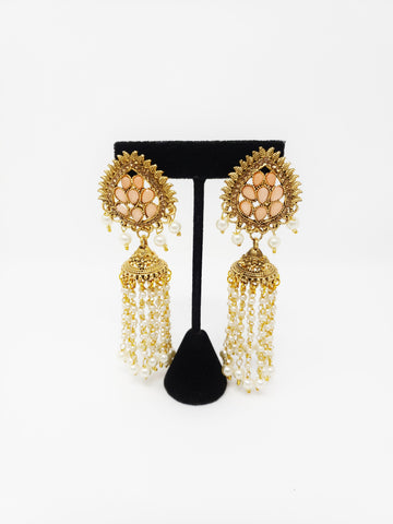 Image of Teardrop Chandelier Earrings