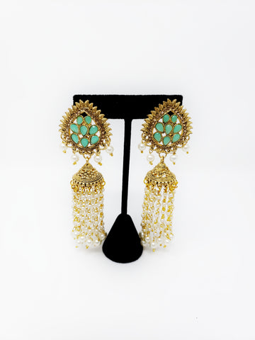 Image of Teardrop Chandelier Earrings