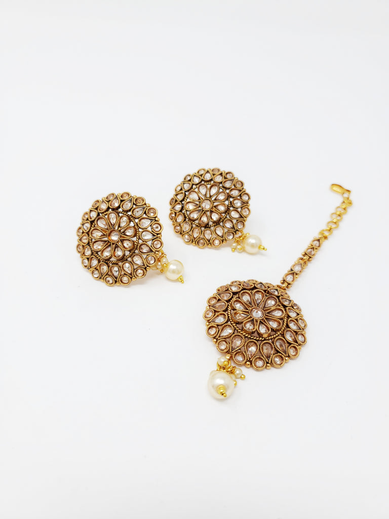 Polki Studs & Tikka Set