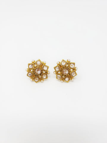 Image of Small Polki Studs