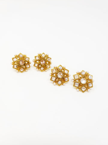 Image of Small Polki Studs