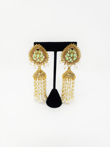 Image of Teardrop Chandelier Earrings