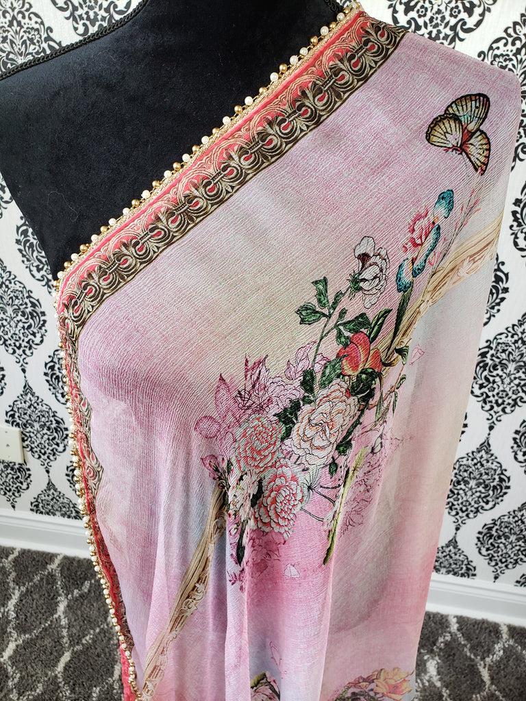Light Pink Intricate Print Dupatta
