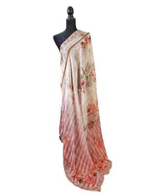 Coral Printed Dupatta