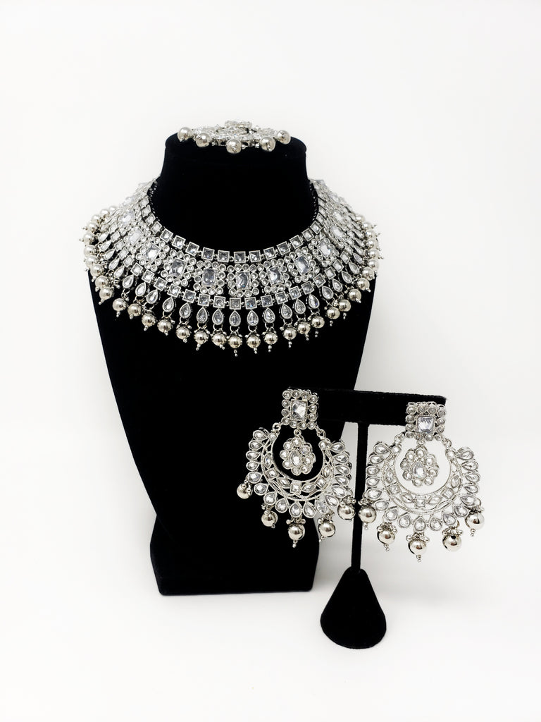 Silver Choker Set