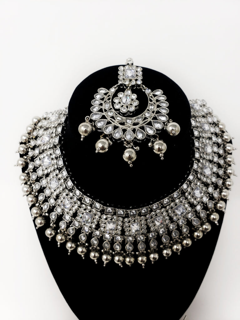 Silver Choker Set