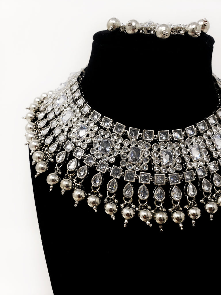 Silver Choker Set