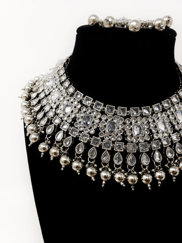Image of Silver Choker Set