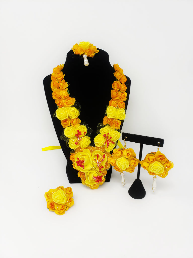 Yellow Rose Jewelry Set