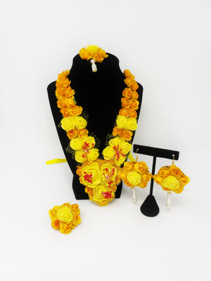 Yellow Rose Jewelry Set