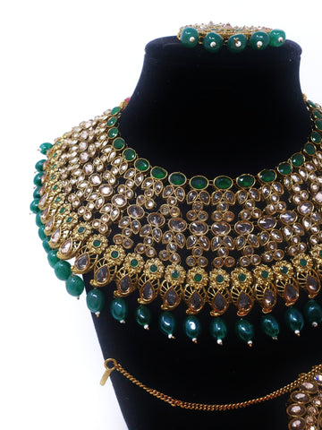 Image of Emerald Green Antique Bridal Set