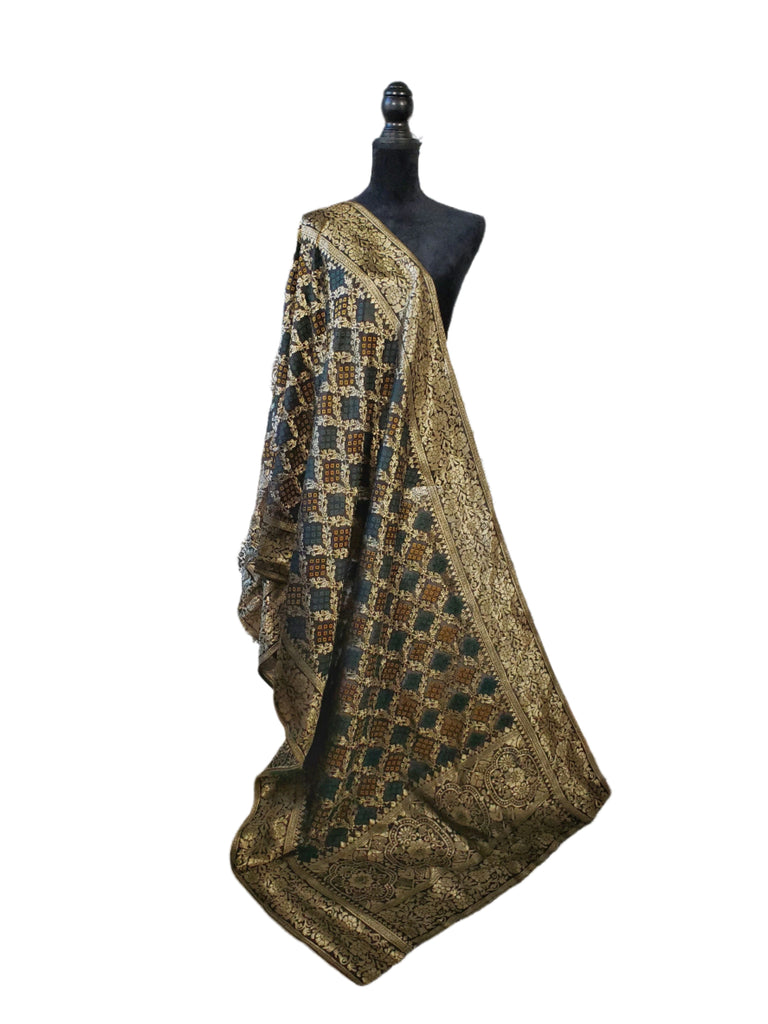 Classic Black Banarsi Dupatta