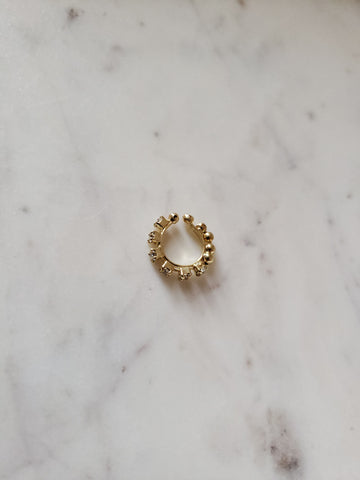 Image of Gold Toned Clip On Nose Ring