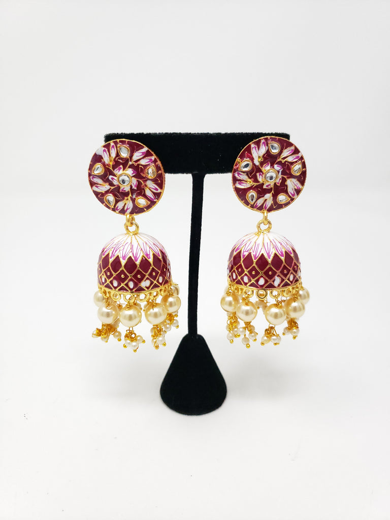 Painted Berry Jhumkis
