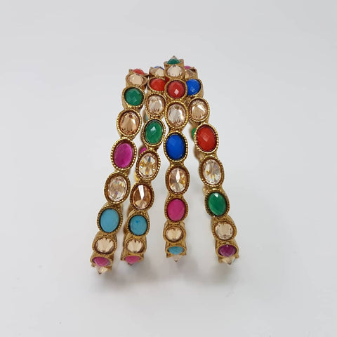 Image of Multi-colour Polki Kadhe