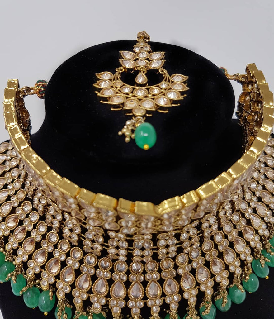 Emerald Green Bridal Set