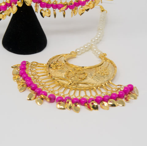 Image of Hot Pink & Gold Jadau Set