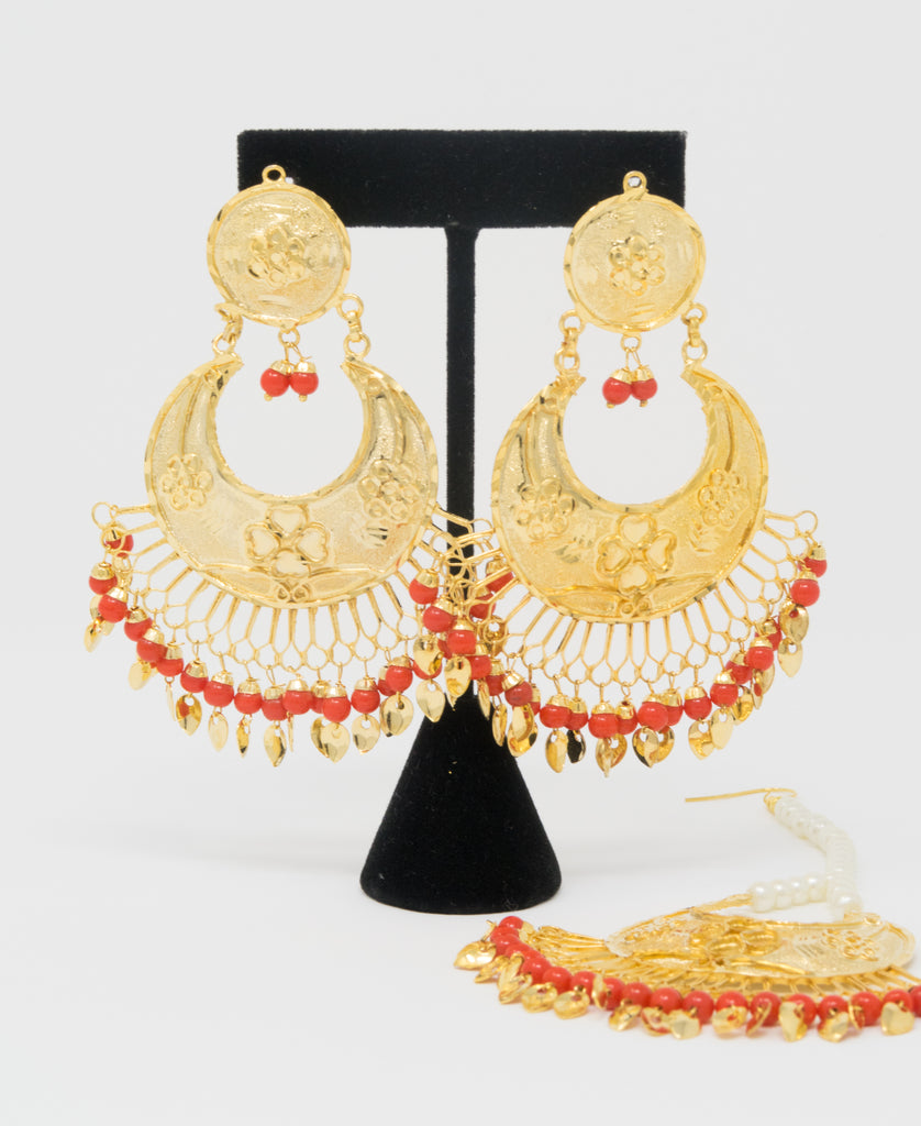 Red & Gold Jadau Set
